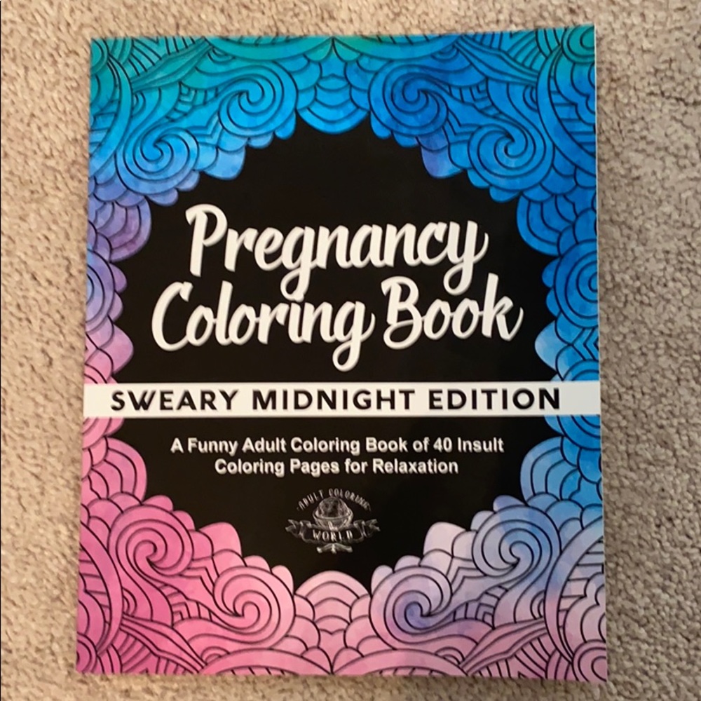 Pregnancy coloring book (contains mature language)